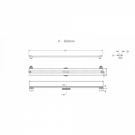 Душевой лоток Berges  SUPER Slim 600 нержавеющая сталь , решетка хром глянец 091052 Душевой лоток Berges  SUPER Slim 600 нержавеющая сталь , решетка хром глянец 091052