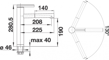  Blanco Linee-S Silgranit 518438   