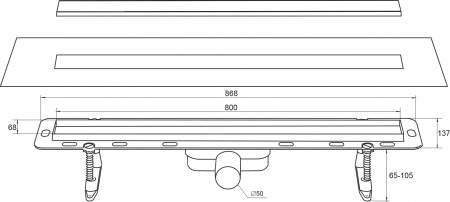 ������� ����� Winkiel Ekoline Vetro Black WDO-800-09-4413