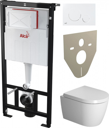 �������� ������ ��������� Duravit ME by Starck 2530090000 + ������� ����������� ��� �������� AlcaPlast Sadromodul AM101/1120-001 � ������� � �������������