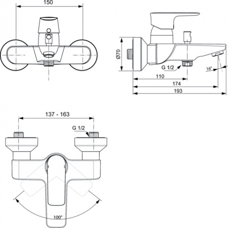  Ideal Standard Connect Air A7033AA    