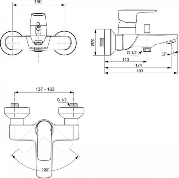  Ideal Standard Connect Air A7033AA    