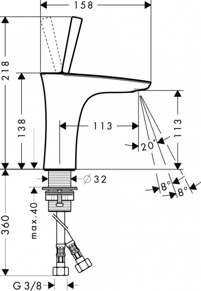  Hansgrohe PuraVida 15070000  