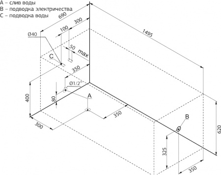 Акриловая ванна Aquanet West 150x70 Акриловая ванна Aquanet West 150x70