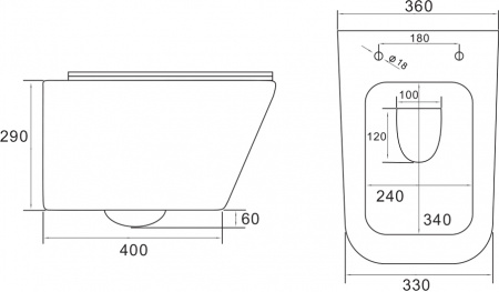 Унитаз подвесной Vincea Q-Line VT1-12MW матовый белый Унитаз подвесной Vincea Q-Line VT1-12MW матовый белый