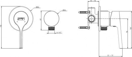  Jacob Delafon Elate E25754-CP     