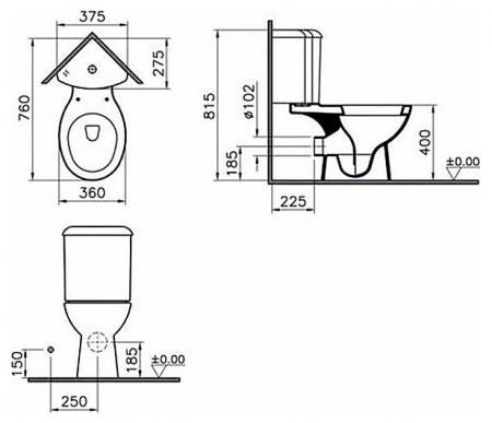 - VitrA Arkitekt 9754B003-7200