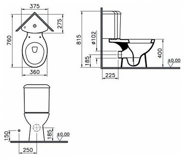 - VitrA Arkitekt 9754B003-7200