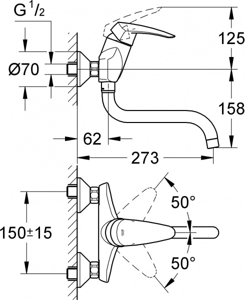  Grohe Eurodisc 33772001   