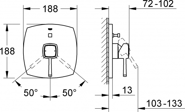  Grohe Grandera 19920IG0    