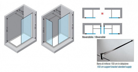 ������� ����������� Novellini Giada H GIADAH80-1B