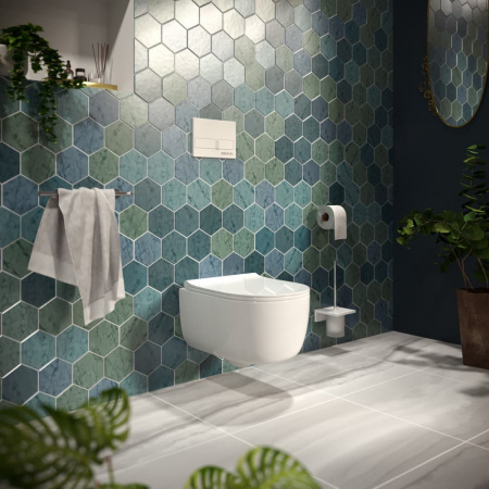 Инсталляция BERGES для скрытого монтажа NOVUM L4 с кнопкой Soft Touch белая 040214 Инсталляция BERGES для скрытого монтажа NOVUM L4 с кнопкой Soft Touch белая 040214