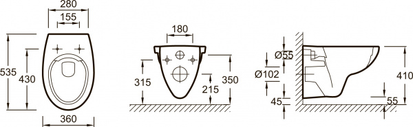��������  ������� ����������� ��� �������� Grohe Rapid SL 38721001 3 � 1 � ������� ����� + ���� ��� ������� ���������� Jacob Delafon Patio EDV102-00 +