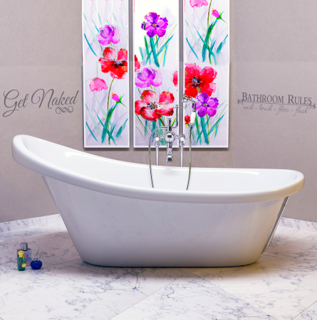 Ванна из искусственного камня Фэма Рио белая Ванна из искусственного камня Фэма Рио белая