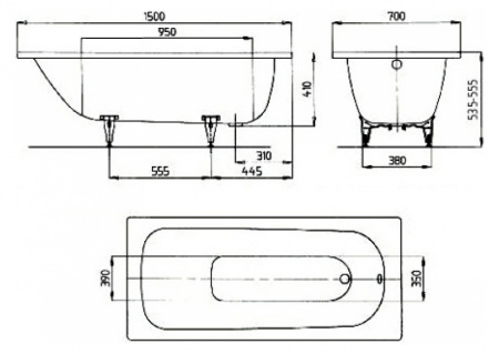   Kaldewei Advantage Saniform Plus 362-1