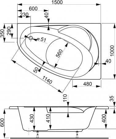  Vagnerplast Flora 150x100 R -