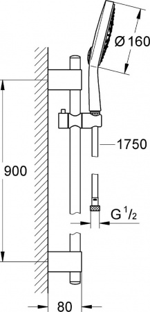 ������� �������� Grohe Power&Soul Cosmopolitan 160 27746000