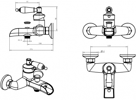  Boheme Vogue Crystal 213-CRST    