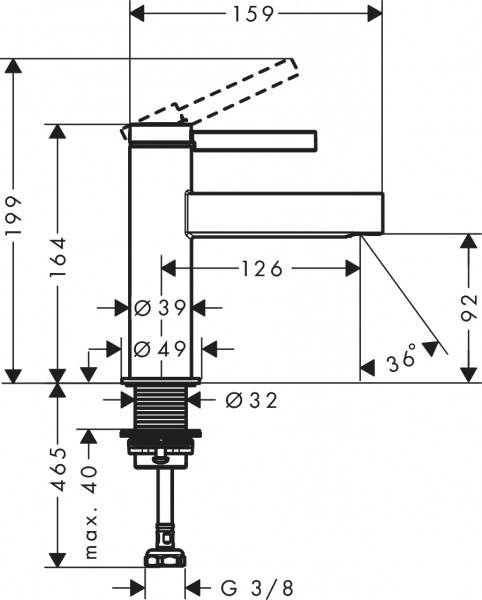 Hansgrohe Finoris 100 76013700  ,  