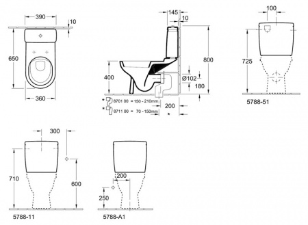 -	Villeroy & Boch O'Novo 5658 1001 alpin