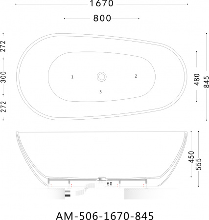   Art&Max AM-506-1670-845 170x80