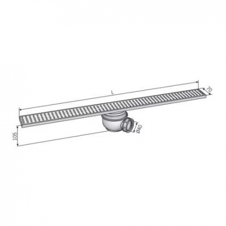   ACO Showerdrain 405726  . 900 .