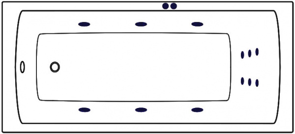   Excellent Aquaria WAEX.AQU17.LINE 170x75