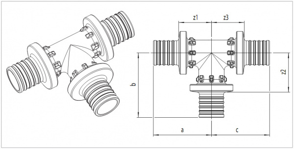 ������� Rehau Rautitan PX � ����������� ������� � �������� �������� 25-20-16
