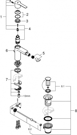  Grohe Lineare New 33848DC1  