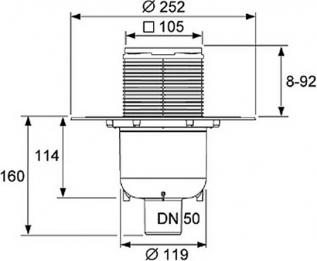 ������� ���� TECE TECEdrainpoint S 130 3601300