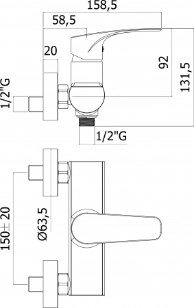  Paffoni Lime LM168CR  