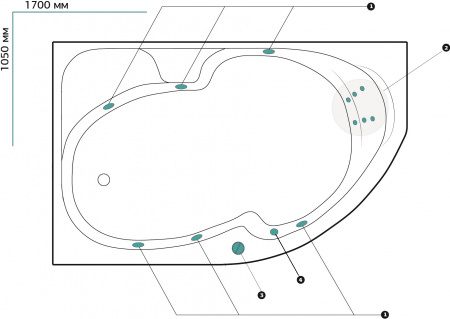   Marka One Diana 011710 , 170x105 L