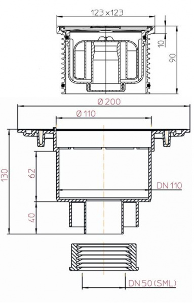 HL 310NPr - SML    SML DN50