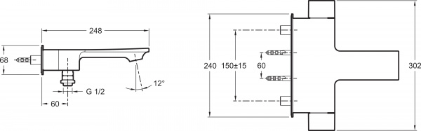  Jacob Delafon Stance E9100-CP    
