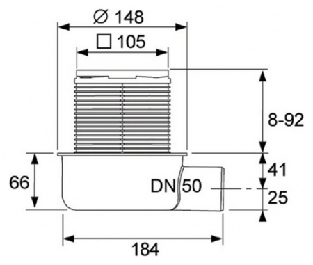    Tece TECEdrainpoint S 50
