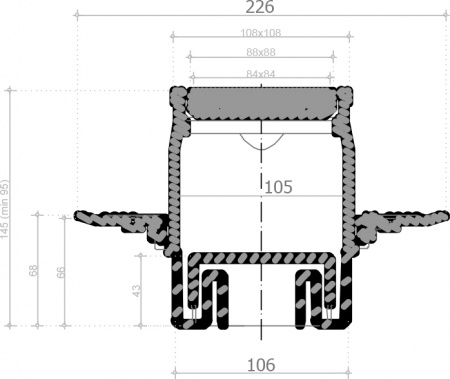 ������� ���� Pestan Confluo Standard Vertical Dry Ceramic