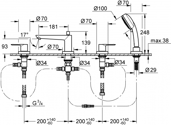  Grohe BauLoop 2511900A   