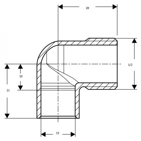 �������� Viega 94092G 90� DN 18x3/4