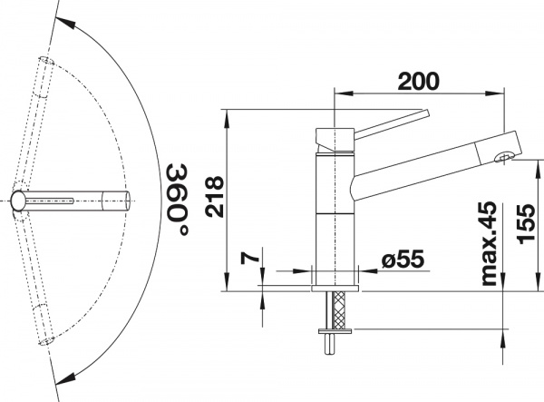  Blanco Alta Compact 515323   
