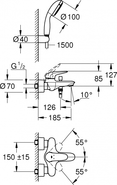  Grohe Eurostyle 2372930A    