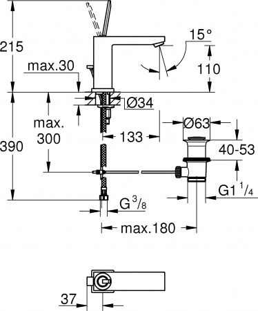  Grohe Eurocube Joy 23657000  