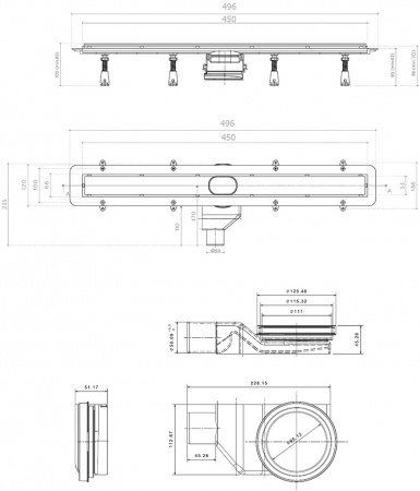 ������� ����� Pestan Confluo Frameless Line 450 ������� ����