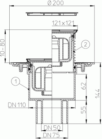 HL 310NPr-3000.32  -    DN50/75/110