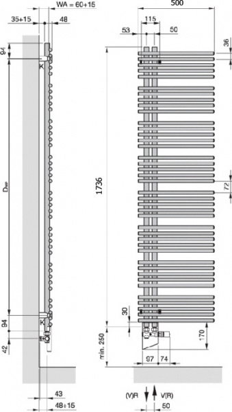   Zehnder Yucca Star YAS-180-050 