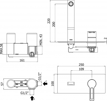  Paffoni Ringo RIN105NO   ,  