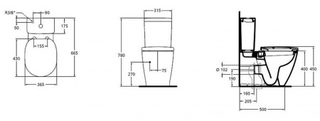 - Ideal Standard Connect Cube E803701