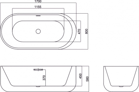   Black&White Swan SB109 black 170x80
