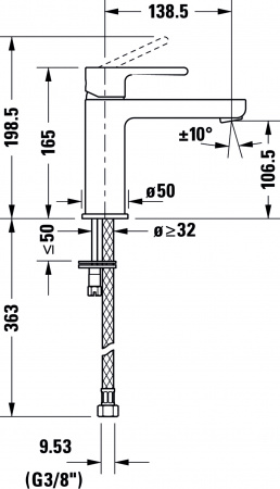  Duravit B.2 B21020002010  , 
