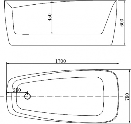   Aquanet Trend 260046 170x80, 