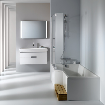 Акриловая ванна Jacob Delafon Bain-Douche Neo 150x90 L + слив-перелив Акриловая ванна Jacob Delafon Bain-Douche Neo 150x90 L + слив-перелив